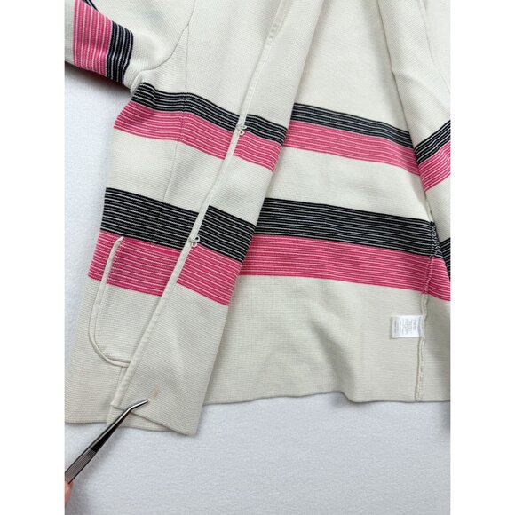 TALBOTS Colorful Striped Cardigan Sweater‎ Size M-Petite Womens Pockets - Picture 8 of 11